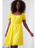 Airy yellow Spanish dress 03045 - Online store - Boutique